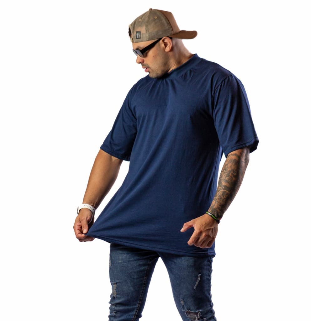 Camisa 100% Algodão Fio 30.1 Camiseta Lisa Oversized Streetwear