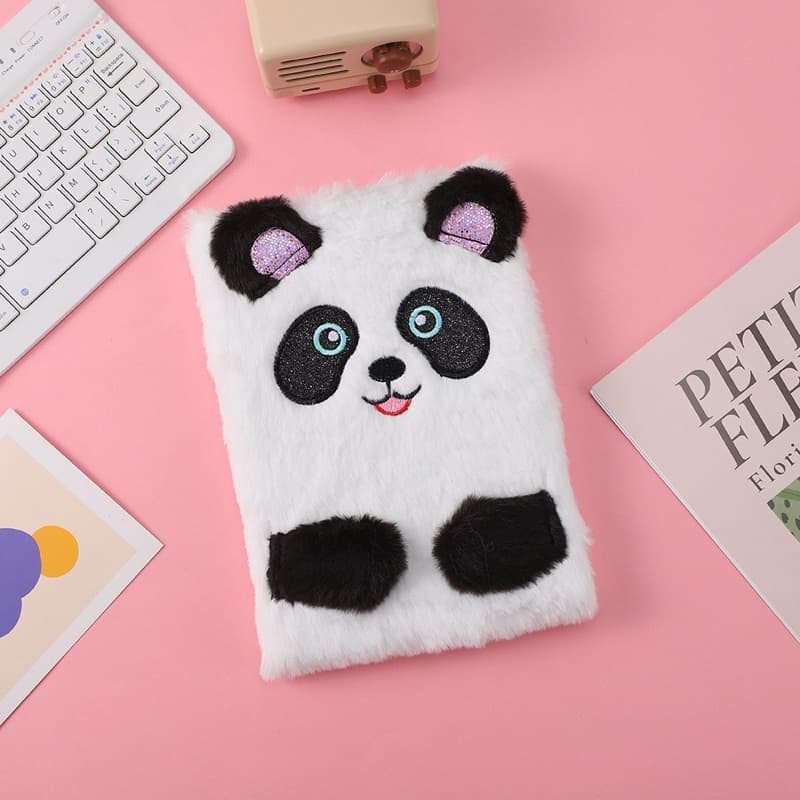 Caderno Anotação Diário Bloco Infantil Pelúcia Papelaria Escolar  Brochura Capa Dura