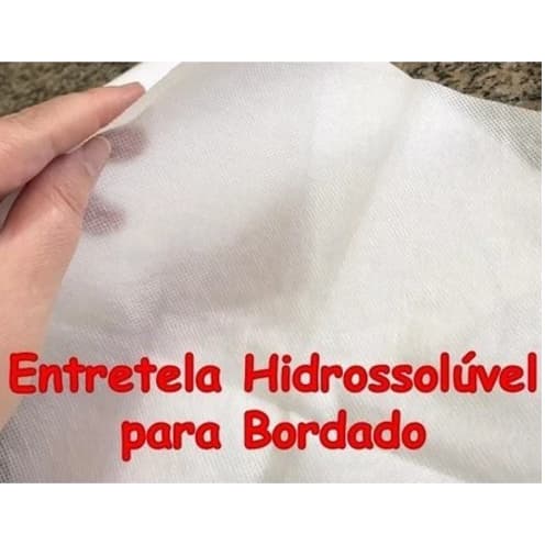 Entretela Hidrossolúvel Para Bordados
