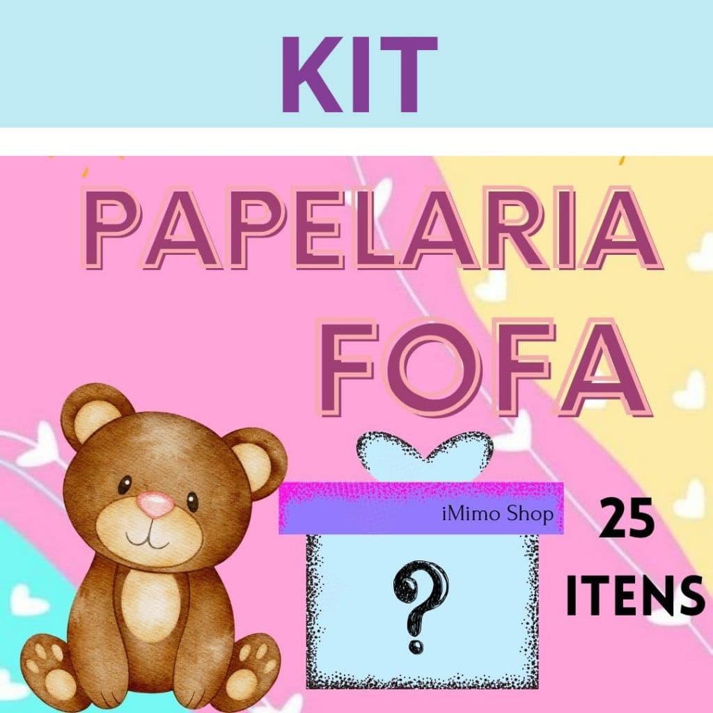 KIT Papelaria Fofa Kawaii - Presentes Material Escolar