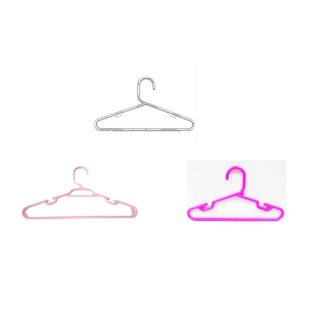 Kit 3 Unidades Cabides Infantis Organização Colorido Roupa Infantil Bebê
