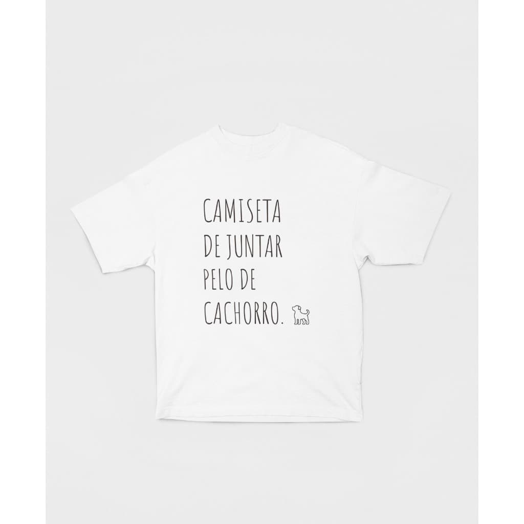 Camiseta T-Shirt Oversized Pelo de Cachorro Pet 100% Algodão Estampada Streetwear Estilosa Fio 30.1