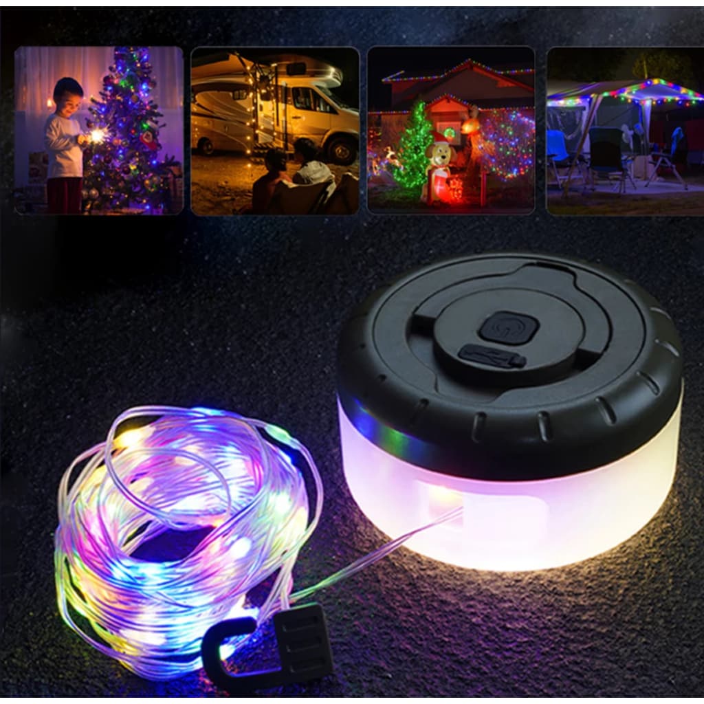 Fio fita De LED recarregável usb Para Decoração e Acampamento PISCA PISCA