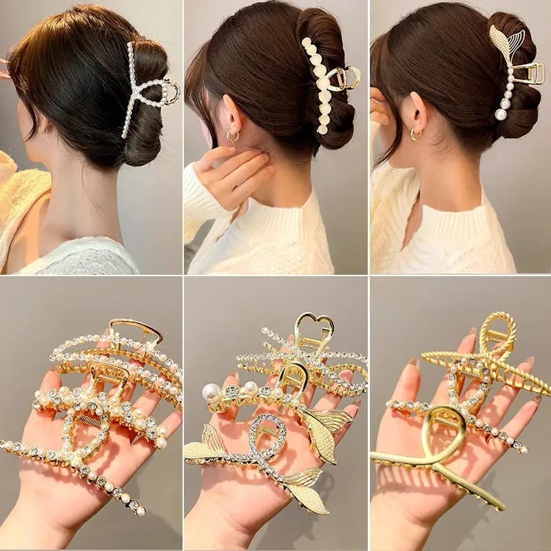 Prendedor De Cabelo G Metal Presilha Piranha 11cm fashion moda China elegante piranha de cabelo prendedor Presilha