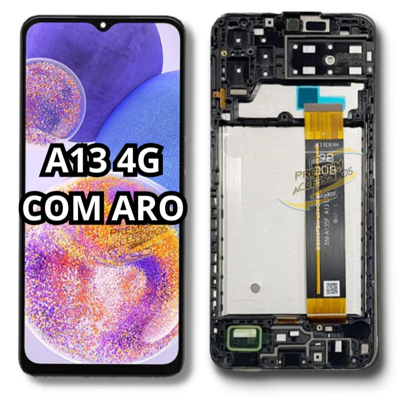 Tela Frontal Touch Display Para A13 4G A135 Com Aro E Sem Aro - A Pronta Entrega
