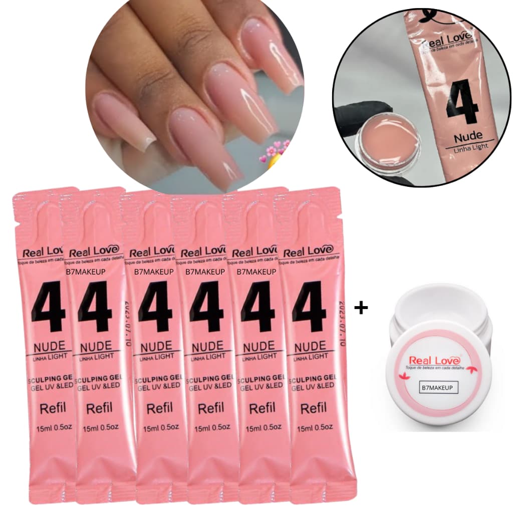 Kit 6 Sache Real Love cor 4 + Pote Eco ATACADO