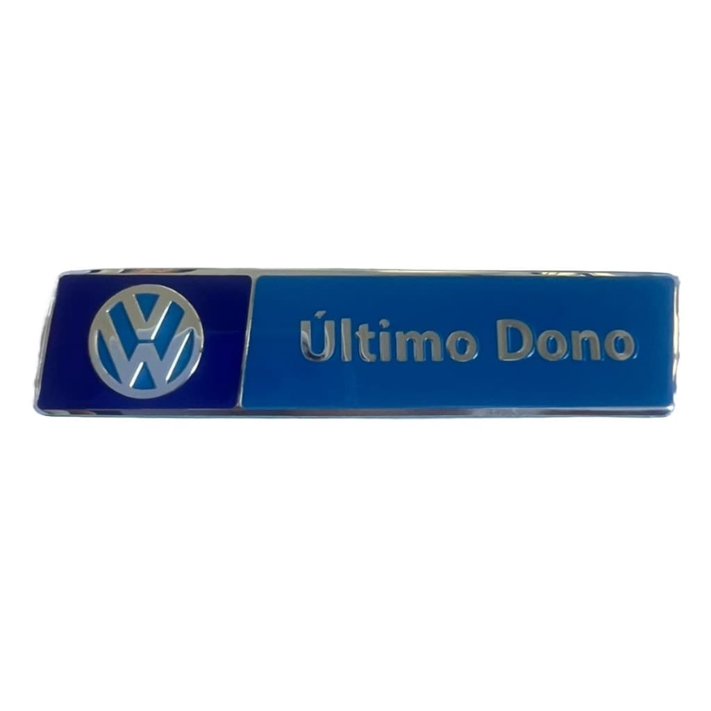 Plaquinha Emblema Volkswagen Aluminio 3M Envio Hoje