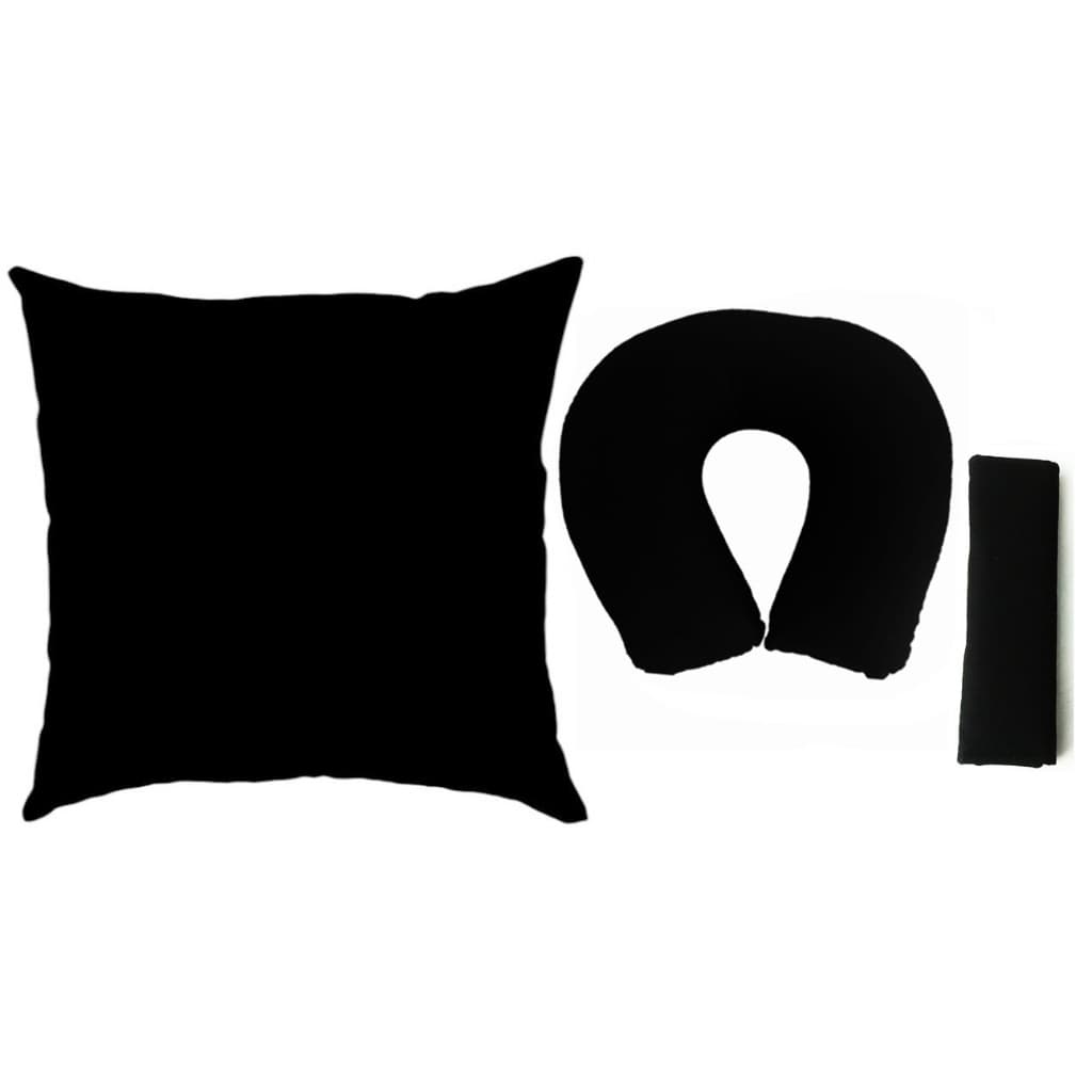 Kit 1 Almofada de Assento Infantil + 1 Almofada de Pescoço + Protetor Cinto Unitário
