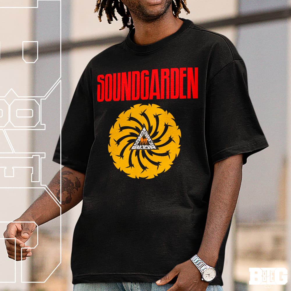 Camiseta Basica e OVERSIZED Soundgarden Banda Soundgarden Album Rock Vintage 90s Unissex