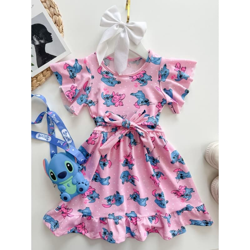 Vestido Infantil Stitch 2 ao 8!
