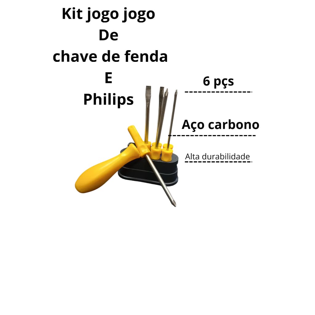 🔧 KIT DE CHAVES DE FENDA E PHILLIPS TRAMONTINA – QUALIDADE QUE VOCÊ CONFIA!