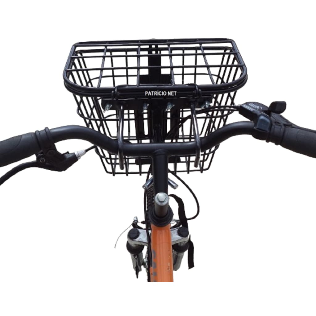 Cesta Com Tampa para Bike Aro 20/29 C/ Suspensão Suporta até 10 kg