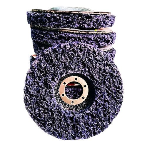 5 Disco Strip Limpeza Flap Polidor Removedor Roxo - Ideal