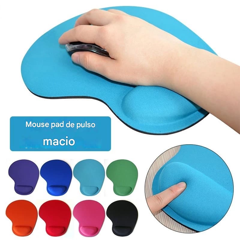 Mouse pad de almofada com Suporte para Pulso – Conforto e Precisão no Uso