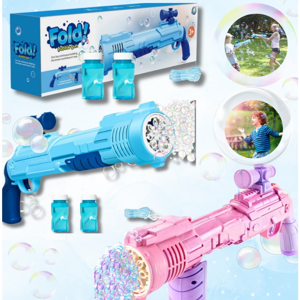 Brinquedo Lança Bolhas de Sabão Maquina de Bolhas  Luz Led Premium Infantil  Presente Natal