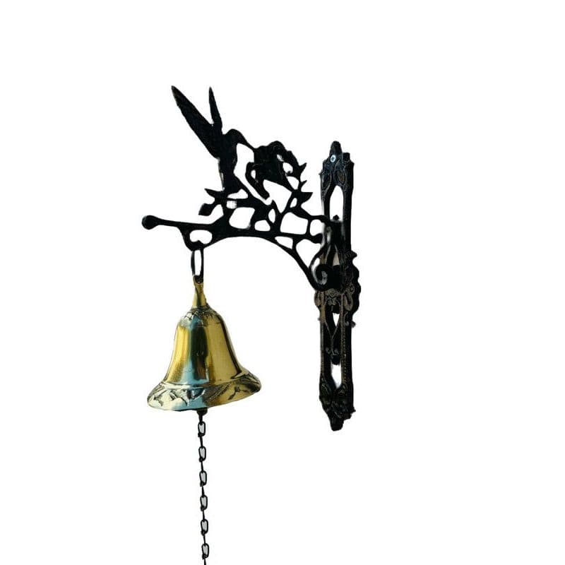 Sino Bronze Passarinhos Beija Flor Parede Artesanal Campanha