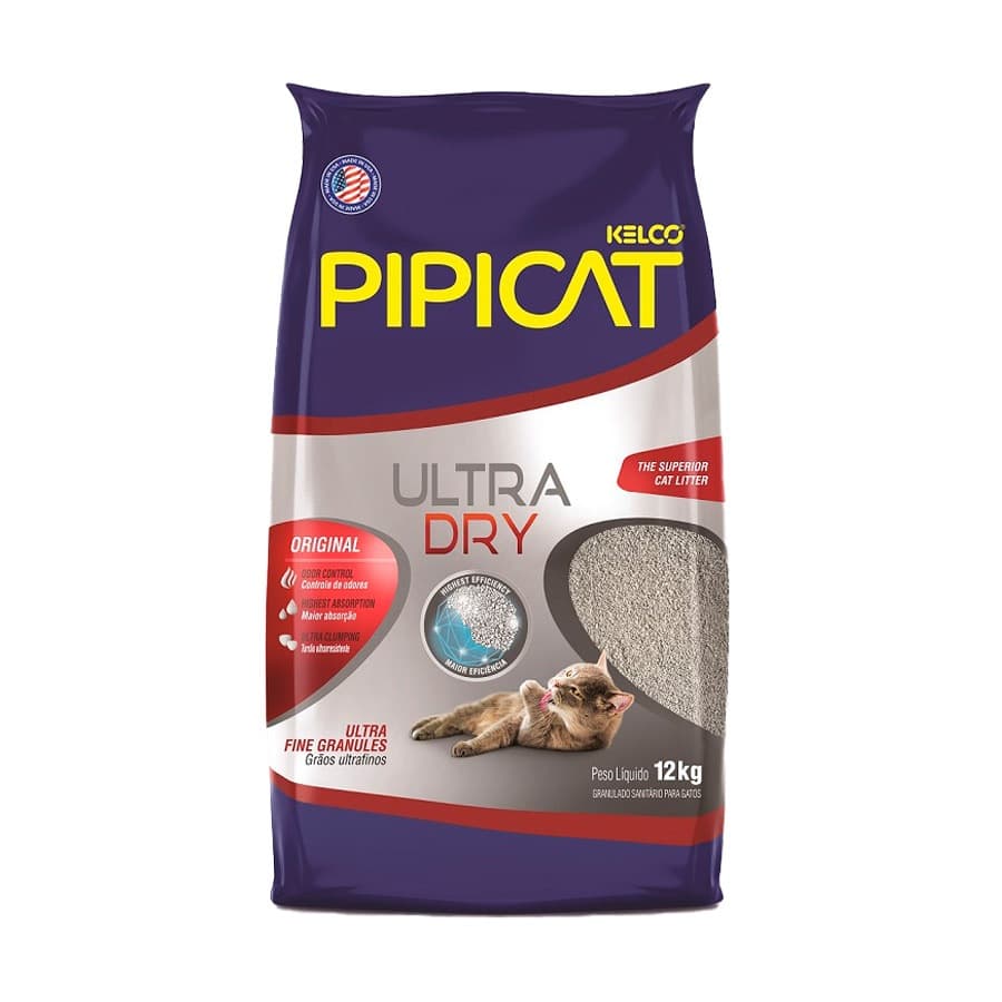 Areia Pipicat Ultra Dry Para Gatos - 4kg