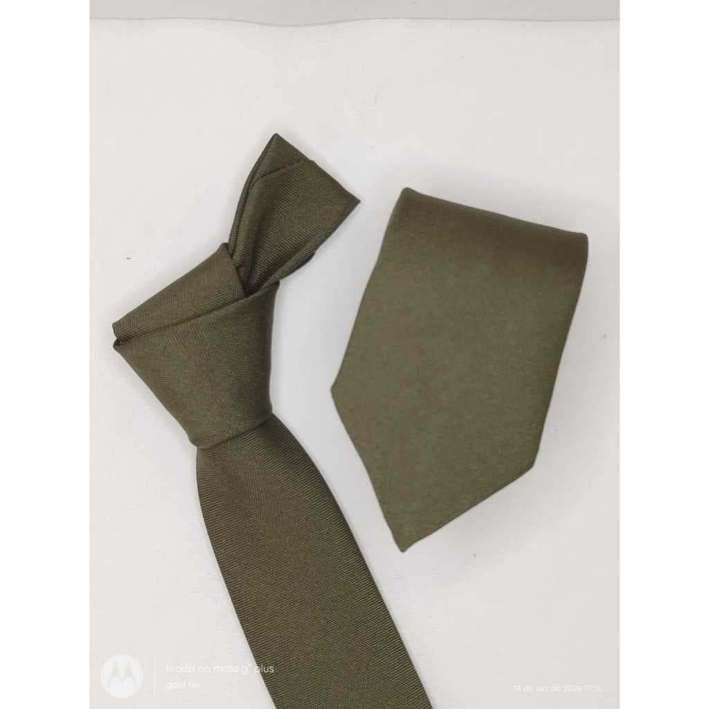 Gravata Masculina social Verde Militar R11,90 acima de 4 unidades - Verificar na página da loja!!!