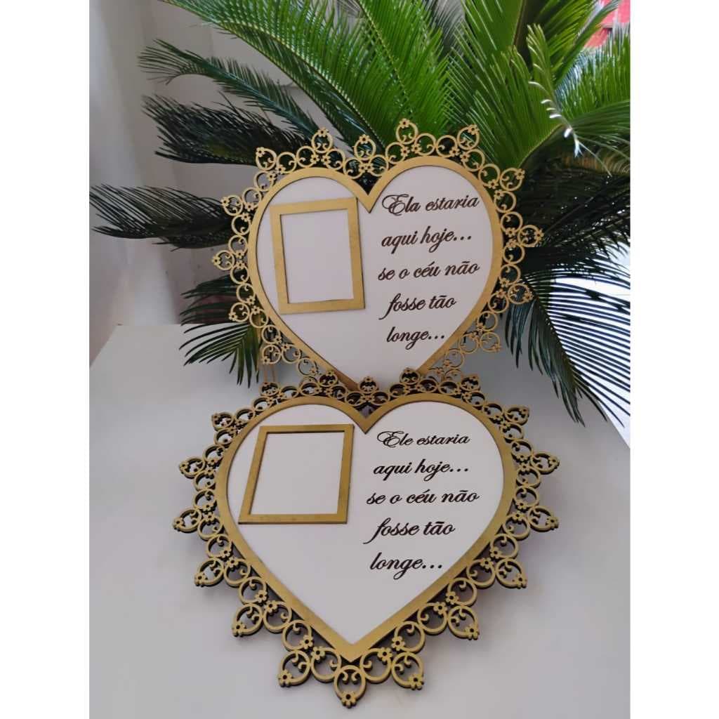 Quadro/Placa de homenagem para casamento, 15 anos