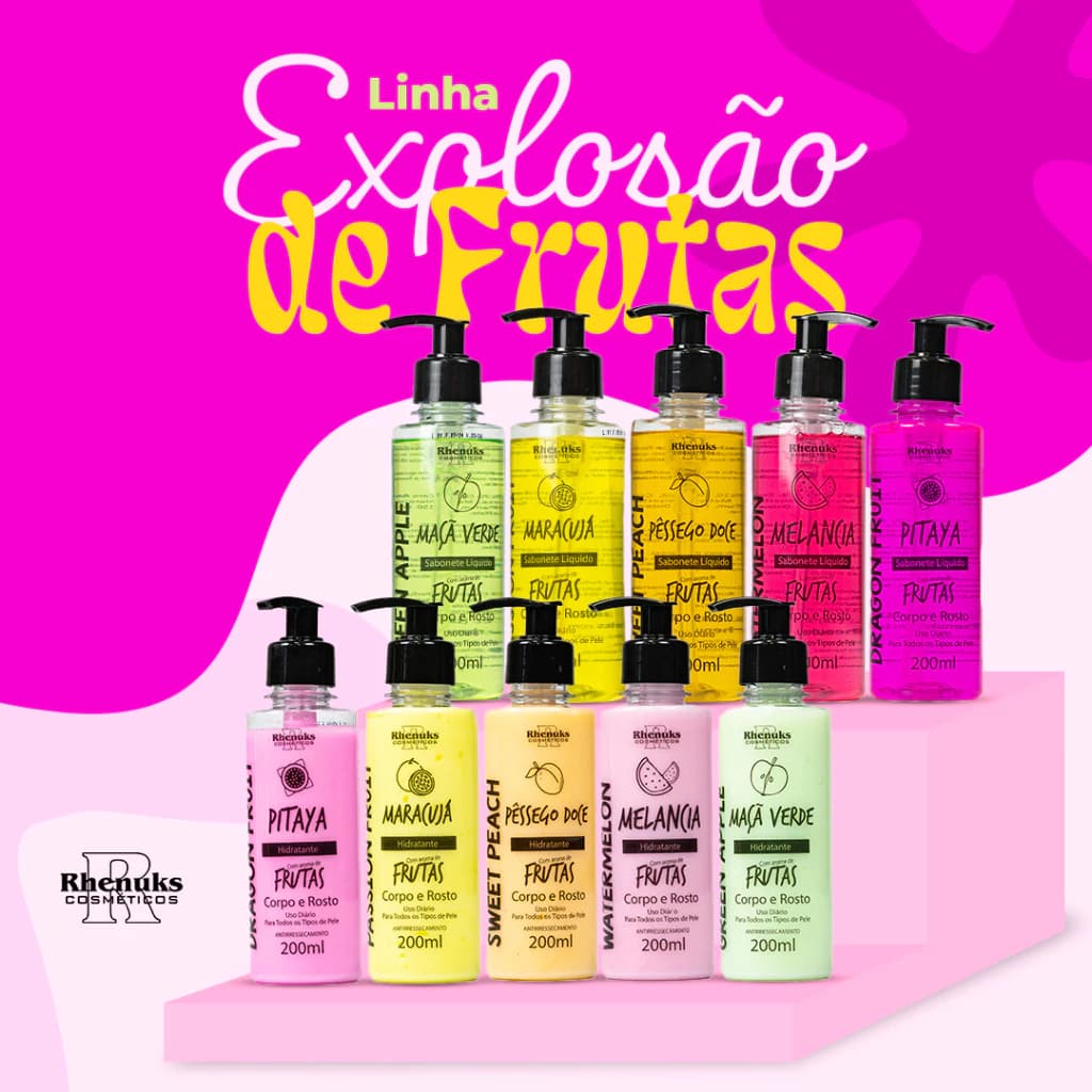 Kit Cuidado Rosto E Corpo Hidratante + Sabonete Líquido 200ml Cada