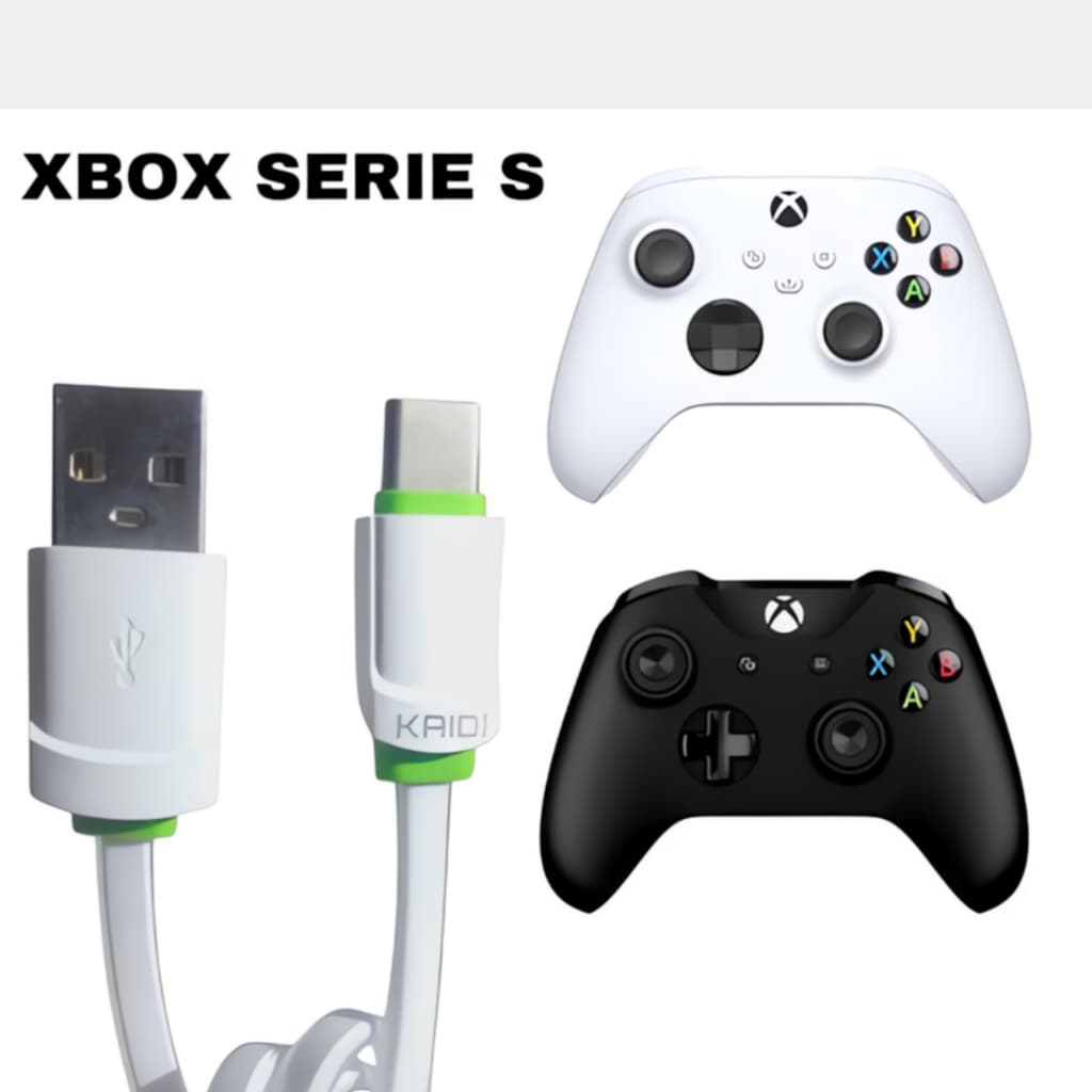 Cabo Usb Para Controle Xbox One e Xbox Serie S de 3 Metros Original Pronta Entrega