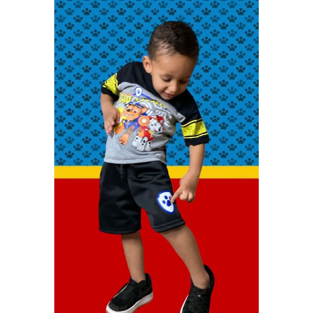 Fantasia Infantil Ryder Patrulha Canina Camisa + Shorts