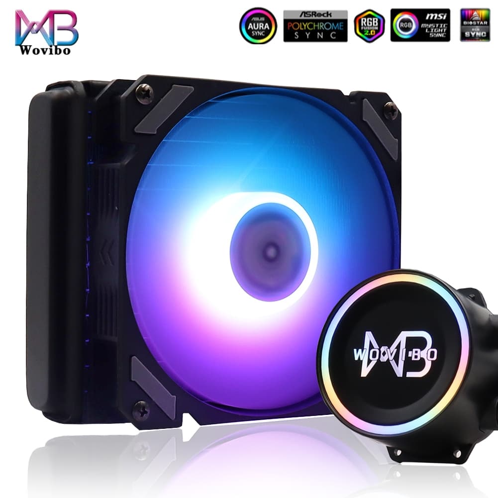 Cpu Cooler Liquid Water Cooling Fan ARGB RGB For Intel 1150 115X 1200 1700 2011 X79 X99 AMD AM4 AM5