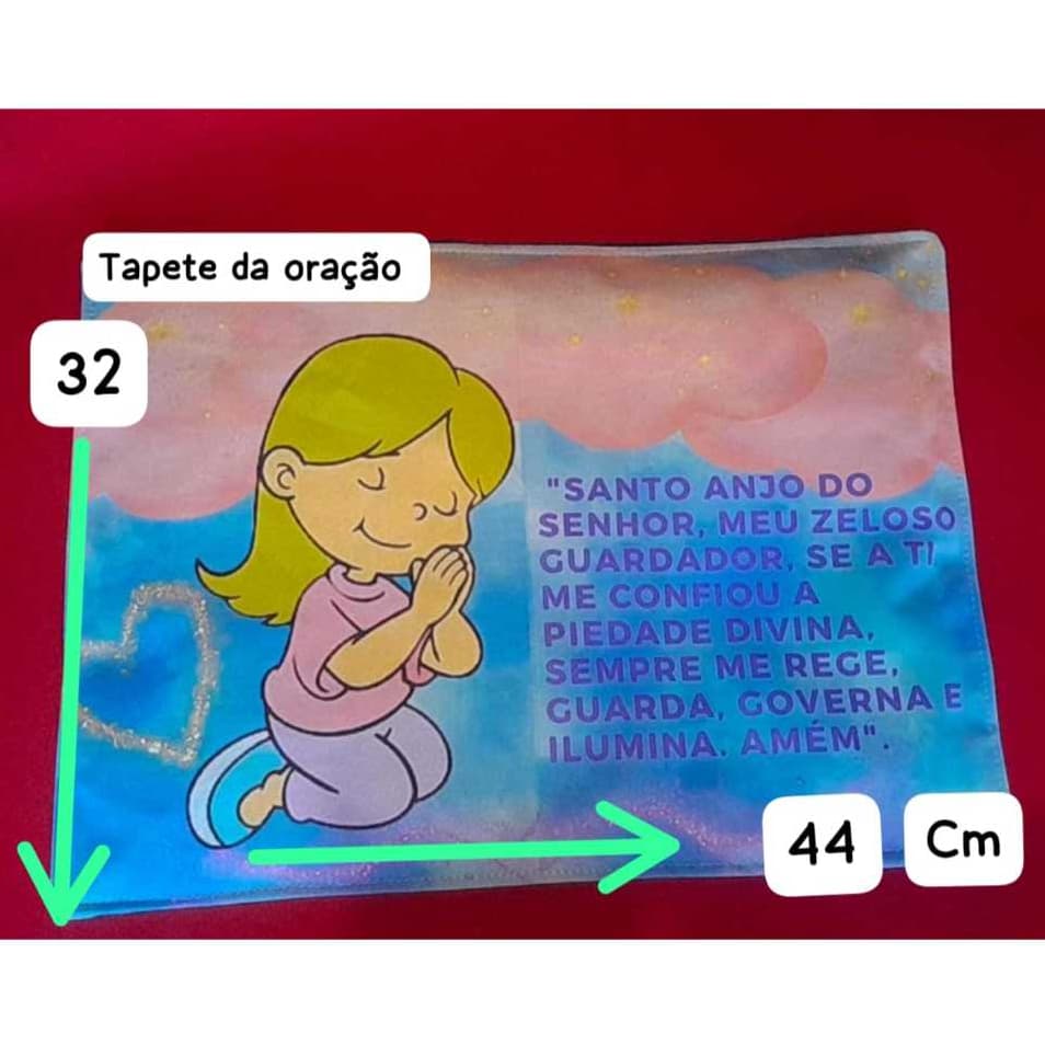 TAPETE DA ORAÇÃO MENINOS E MENINAS