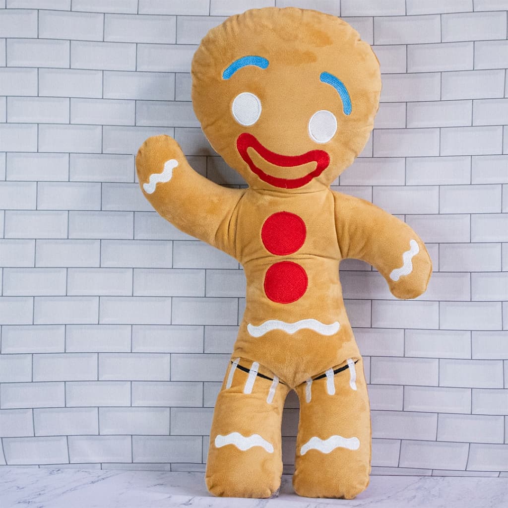 BONECO DE PELÚCIA HOMEM BISCOITO GIGANTE FILME SHREK 50 CENTÍMETROS