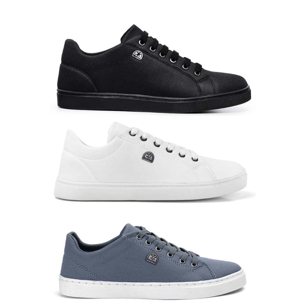 Kit 3 Pares Tênis Sapatênis Masculino Casual Confortável