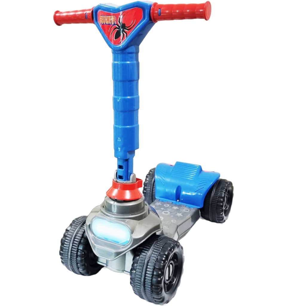 Patinete Infantil 4 rodas Aranha  - 2 a 5 anos - 64cm Alt - 4 Regulagens Altura - Dobrável Inmetro - QUEEN SHOP