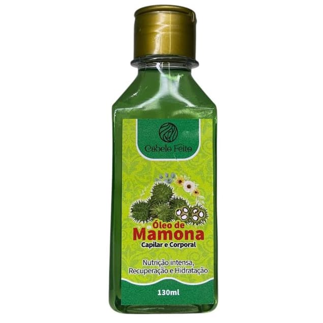 Óleo de Mamona Capilar e Corporal Hidratação e Nutrição 130mL Cabelo Feito