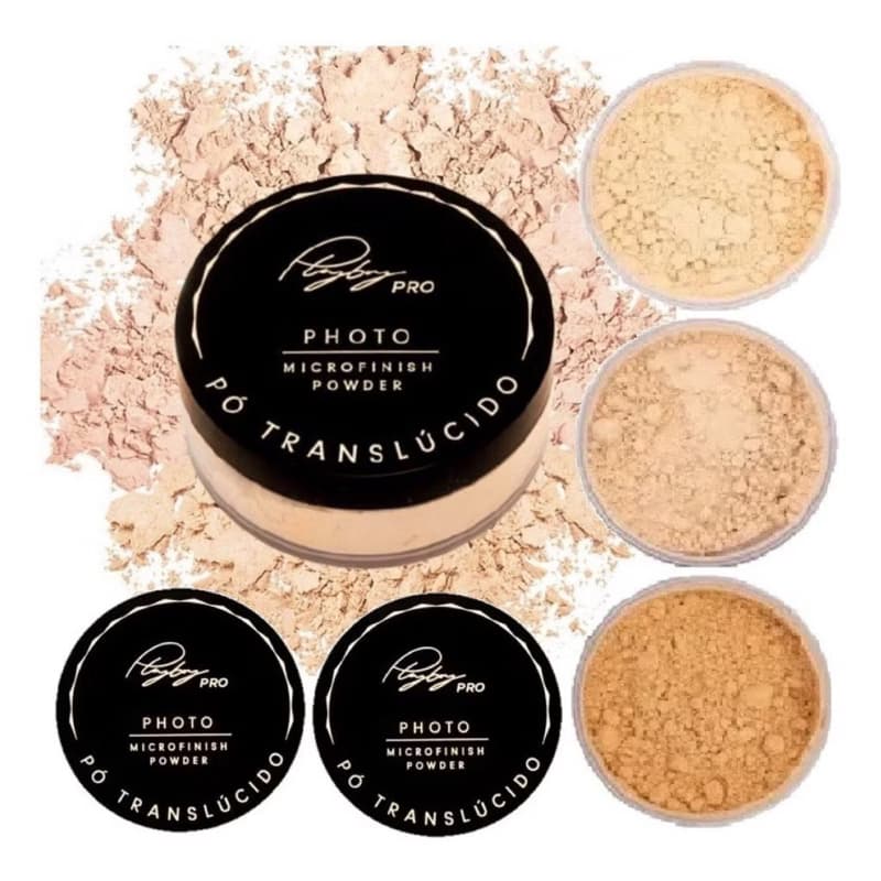 Pó Translúcido Solto De Finalização Facial Microfinish Powerder Playboy A Prova D água PB1033