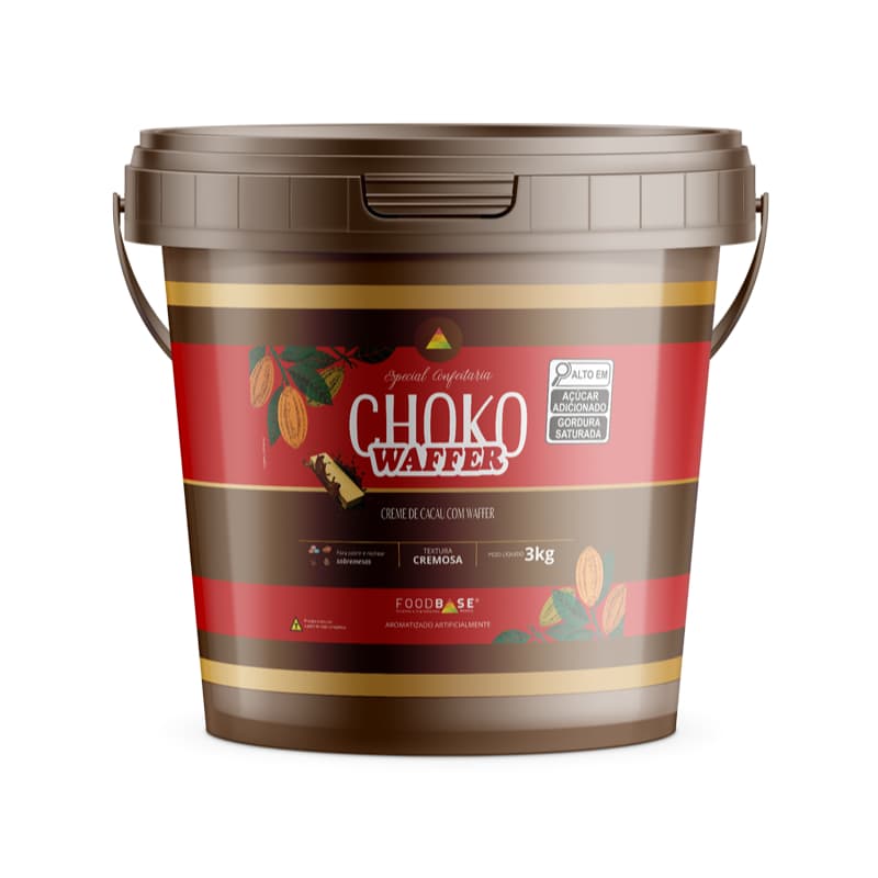 RECHEIO CHOKO WAFFER AO LEITE (Sim. KIT KAT) FOOD BASE 3KG