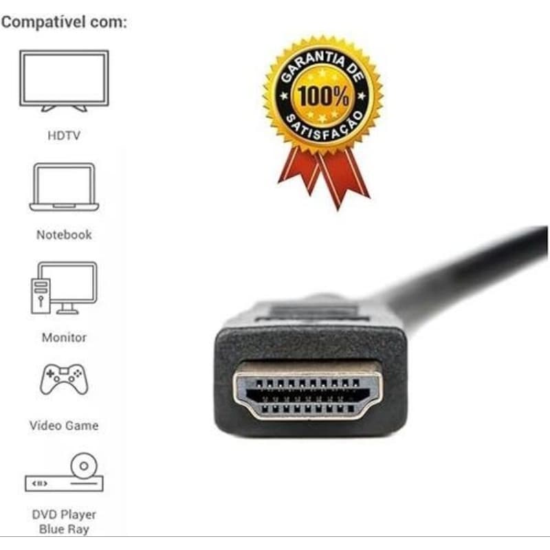 Cabo HDMI Flat 1.8M Suporta Até 4K 30HZ - It-Blue
