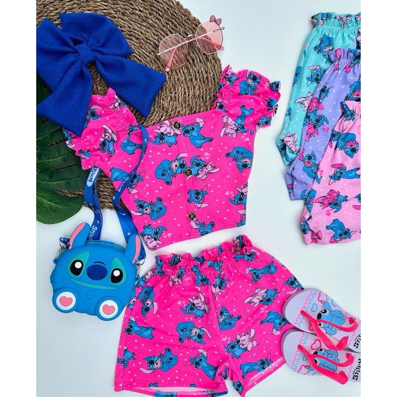 Conjunto Infantil Stitch 2 ao 8!
