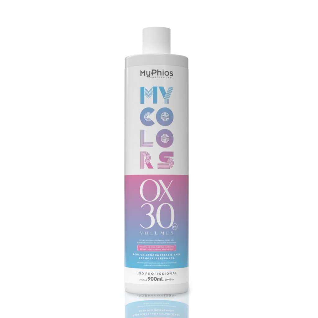 Água Oxigenada 30 Volumes MyColors 900ml MyPhios Profissional