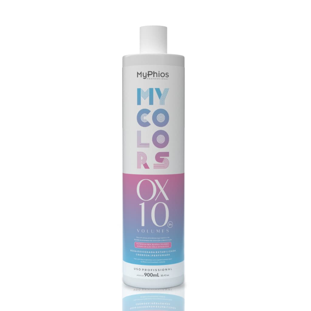 Água Oxigenada 10 Volumes MyColors 900ml MyPhios Profissional