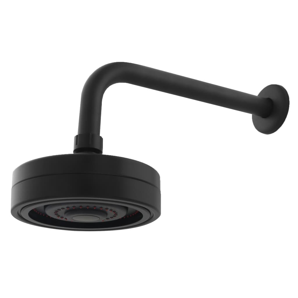 Ducha Chuveiro Articulável Gás E Solar Autolimpante Linha Luxo Preto
