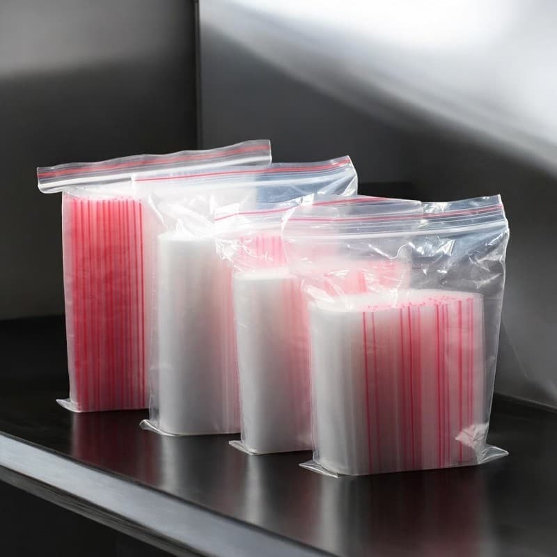 Saco Zip Hermético C/ 100 Unidades - Abre Fecha Alimentos Livre BPA Free