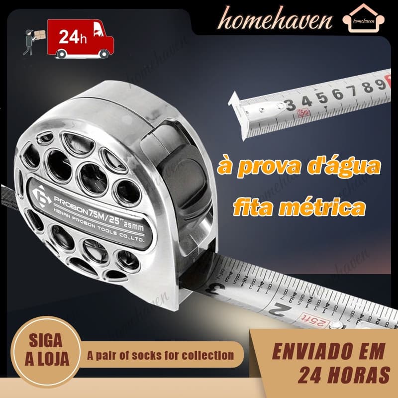 Fita Métrica De Aço Inoxidável De Alta Precisão 5M/7.5 M/10M
