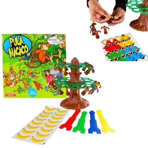 Brinquedo Jogo Infantil Educacional  Pula Macaco - Habilidades Motoras