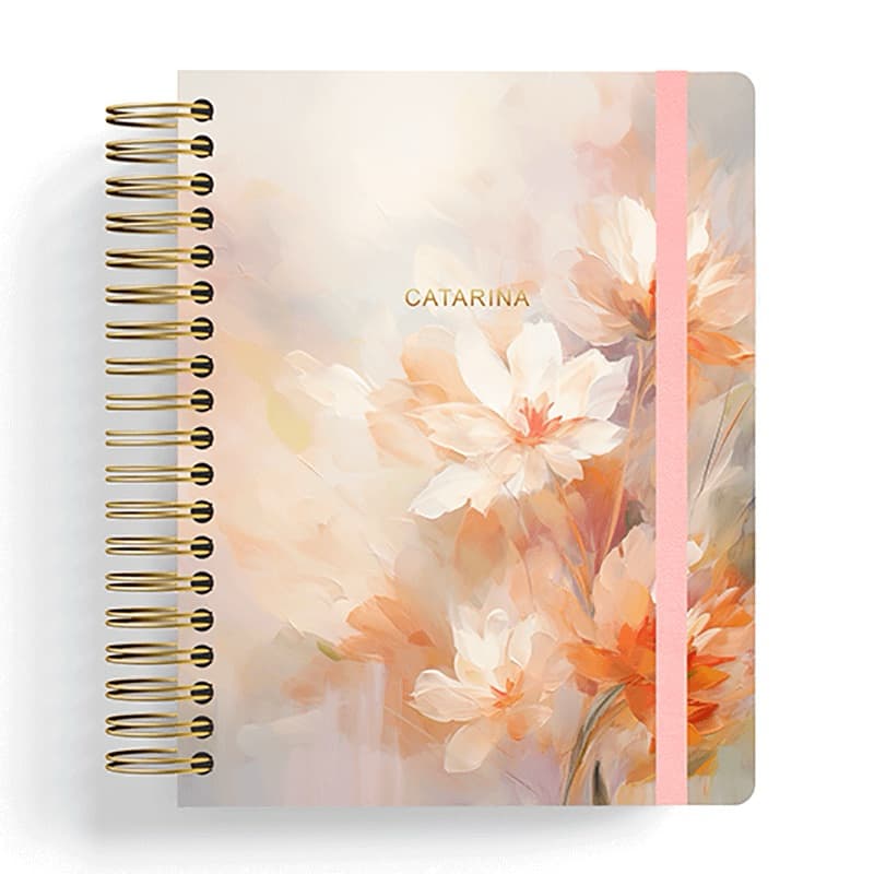 CADERNO SMART PERSONALIZADO COM SEU NOME NA CAPA EM HOTSTAMP | MY GARDEN | TAMANHO COLEGIAL | FOLHAS REPOSICIONÁVEIS