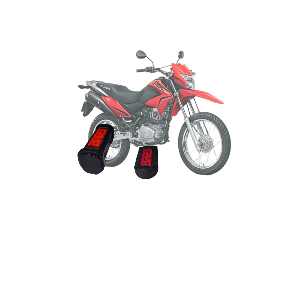 Kit Pedaleira  Personalizados Bros NXR 150 160 Dianteira Traseira 02 Pares