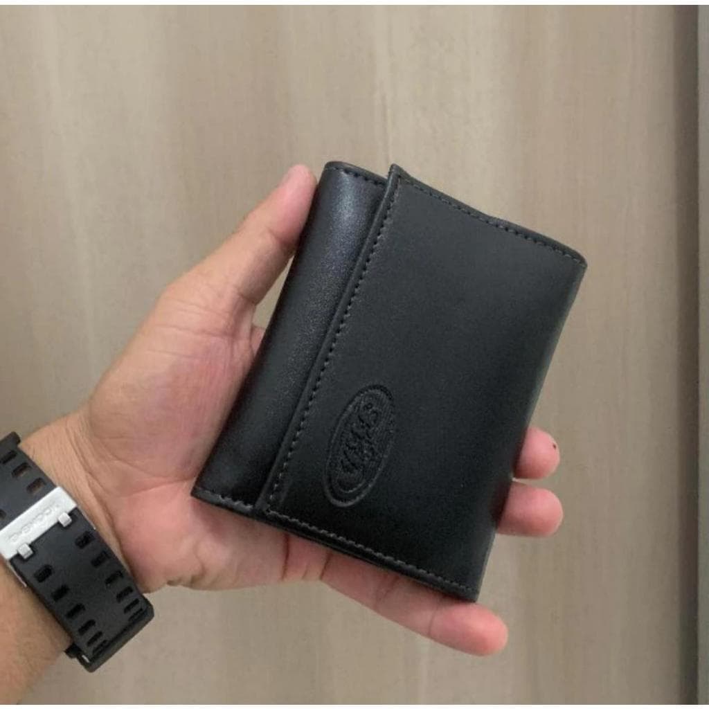 Carteira Masculina Couro Sintético Fecho Velcro Sofisticação