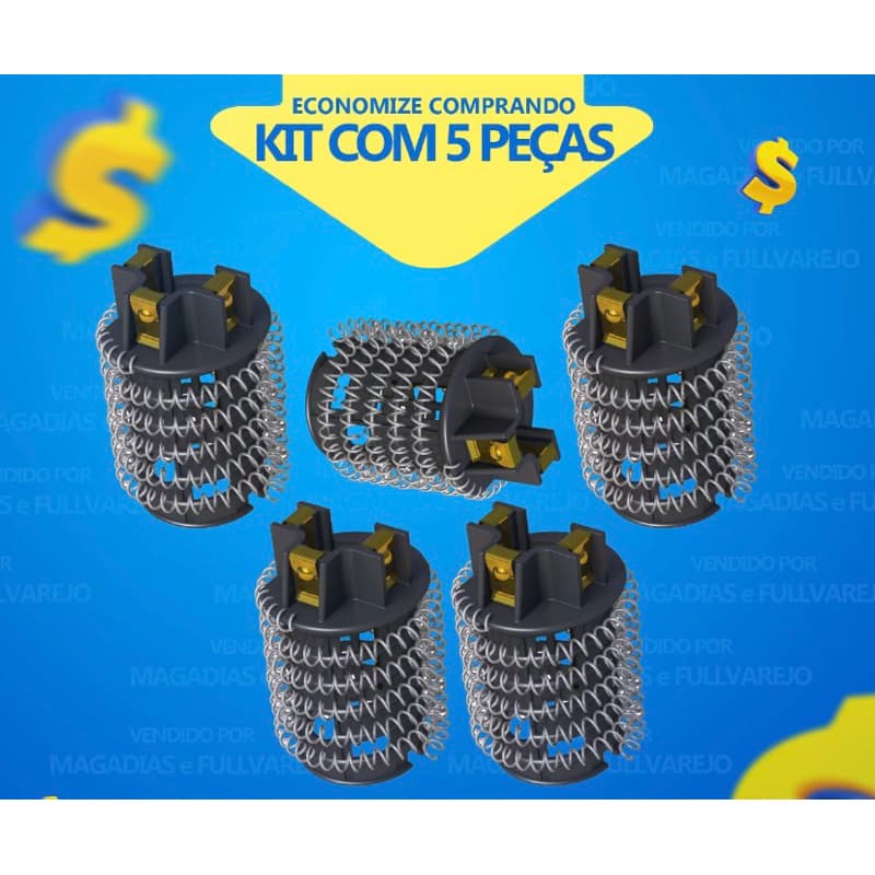 kIT COM 5 RESISTÊNCIAS HIDRA DUCHA SS 3T 220v /127v