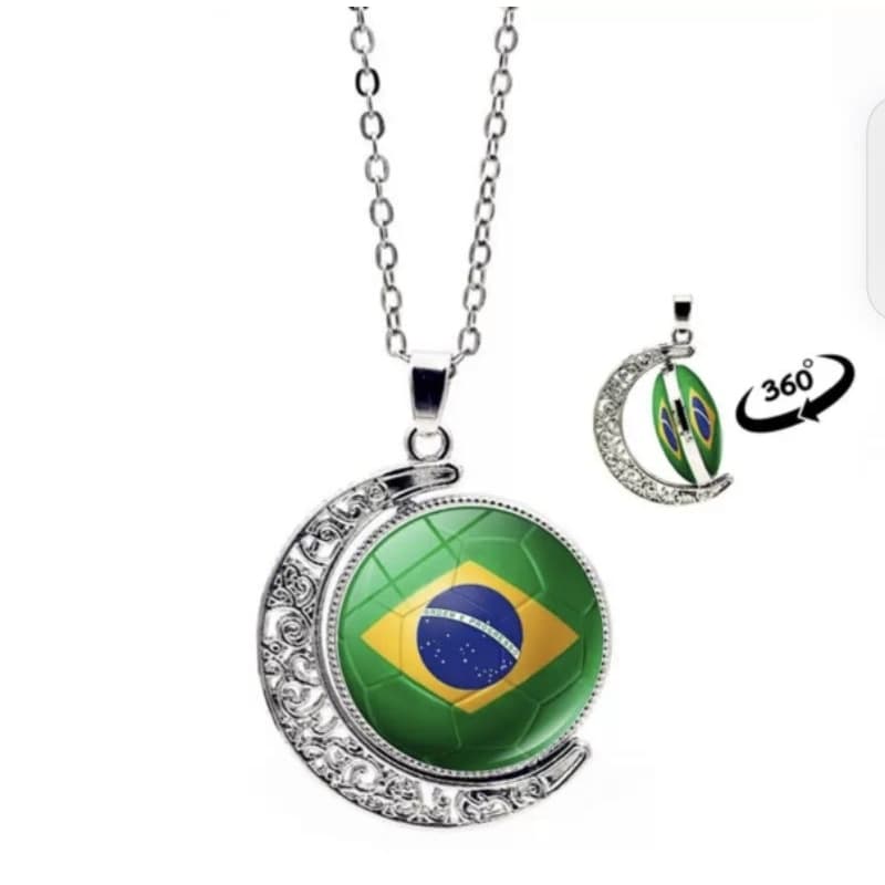 Colar Bandrira Do Brasil