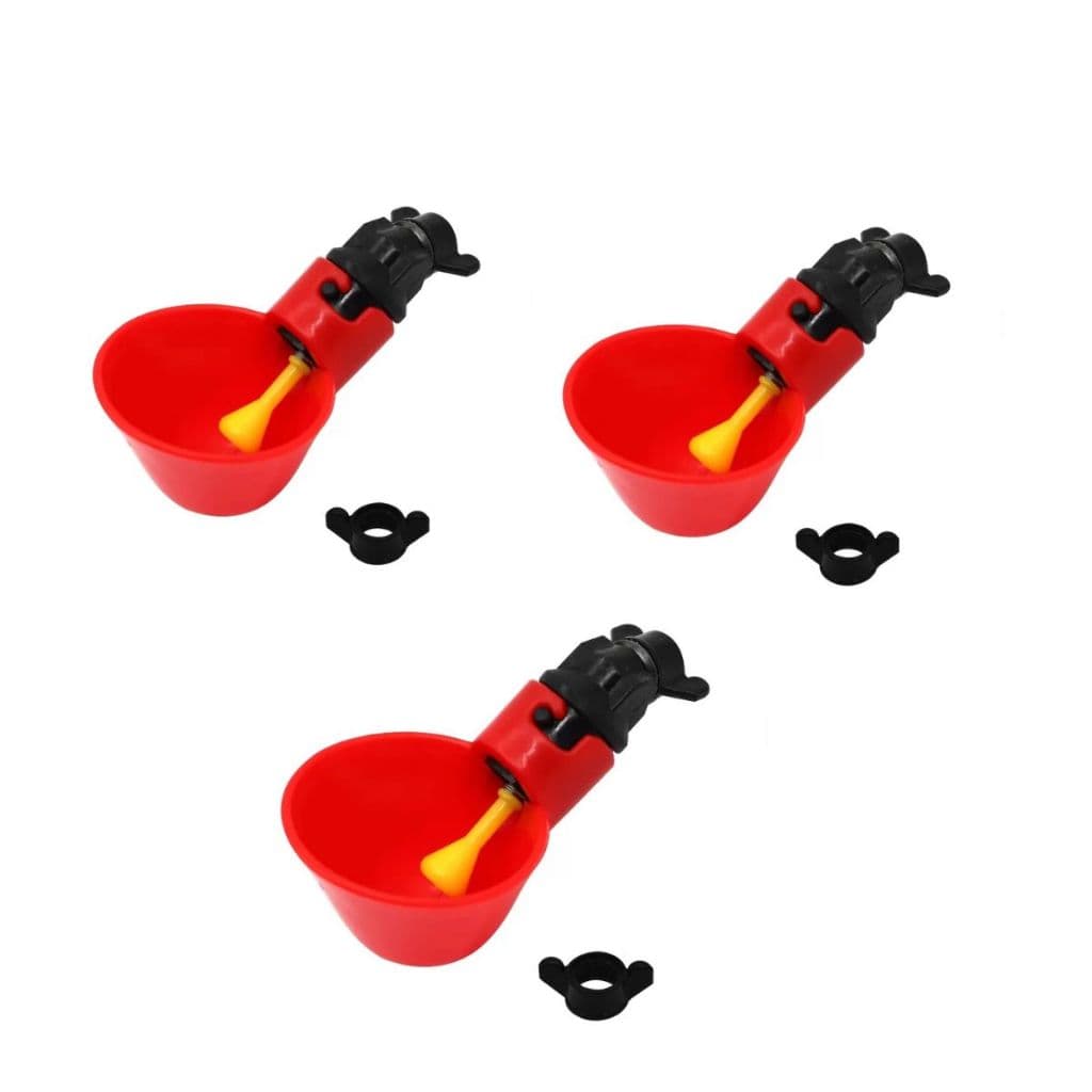 Kit 3 Bebedouro Automático Aves Galinha Frango Codorna Copinho Niple