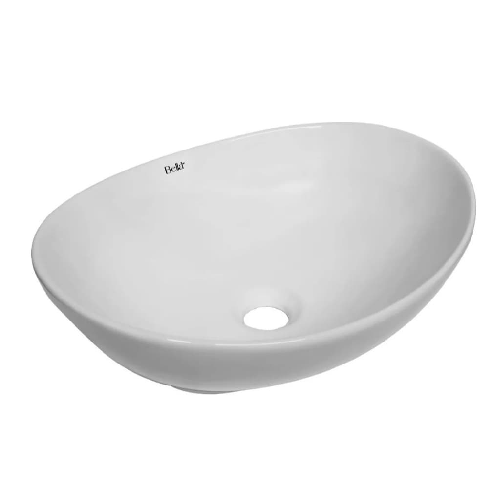 CUBA DE APOIO OVAL 408 X 335 X 138 BRANCO - 2118 - BELLA
