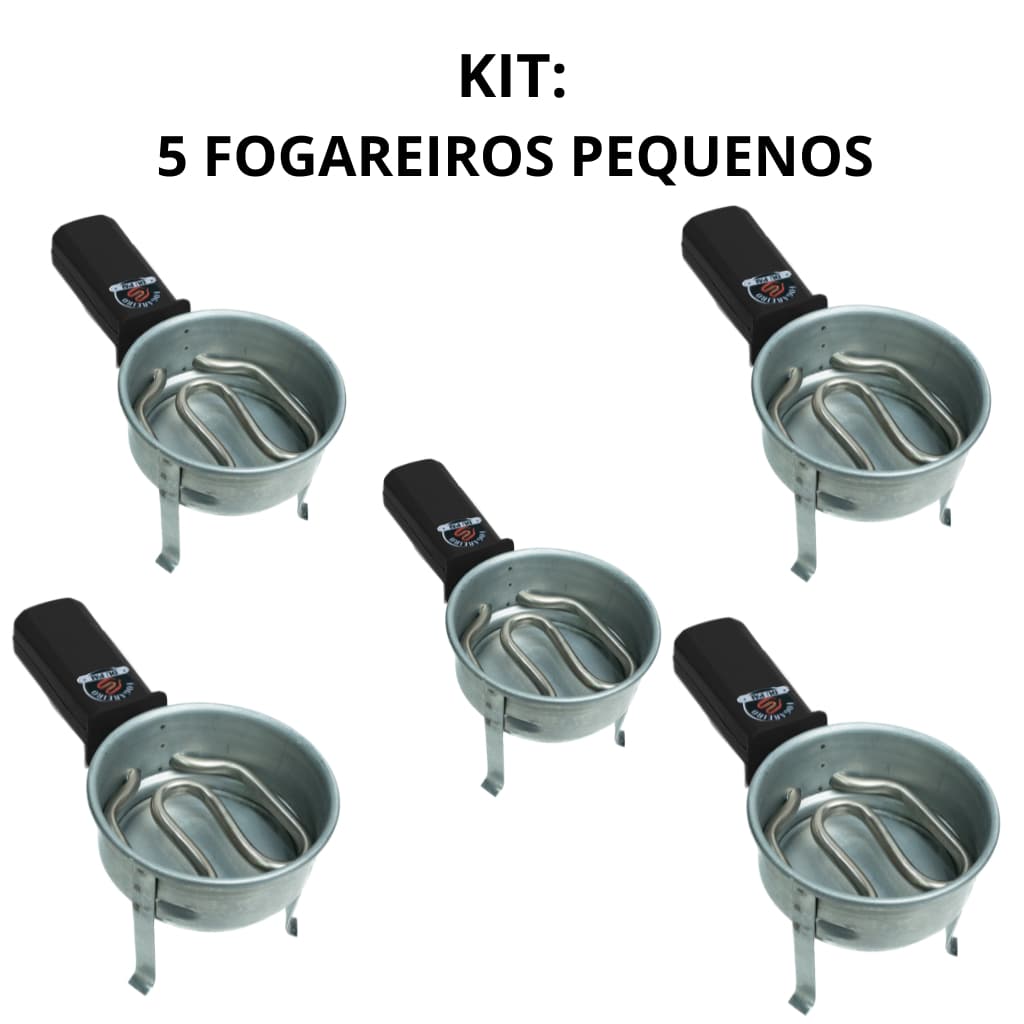 KIT DU PAI com 5 FOGAREIROS ELÉTRICOS PEQUENOS Rápido Prático Potente Sem Sujeira Portátil Compacto